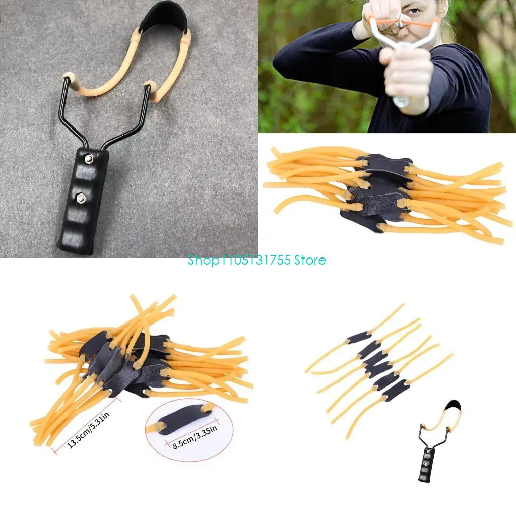 K0EF 10Pcs Strong Catapults Replacement Ban Heavy Type Rubber Shootings Supply