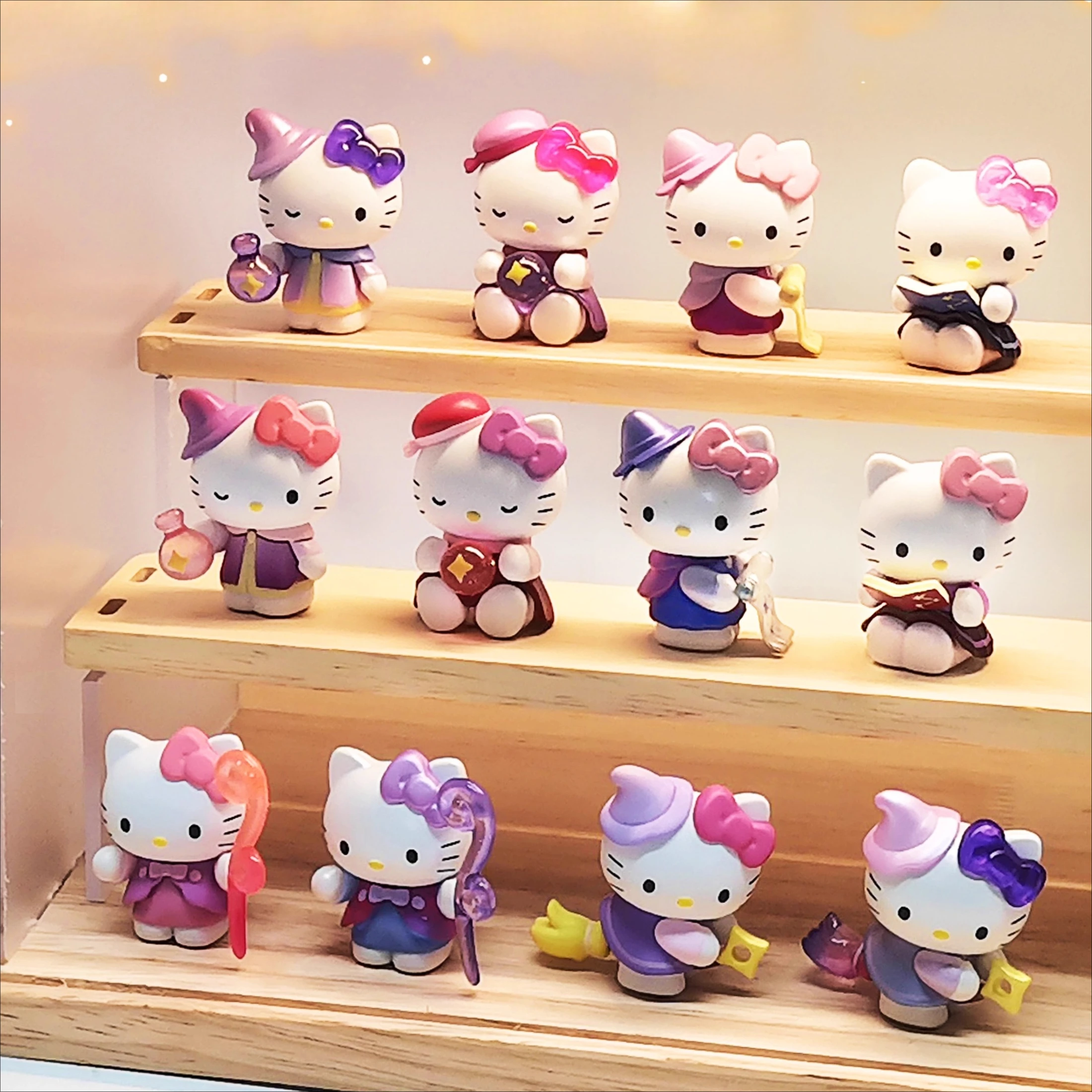 

Персонажи Sanrio Kawaii Hello Kitty, мини-фигурки, астрология, исследование, слепая коробка, коллекция игрушек, декор для автомобиля, детские подарки на день рождения