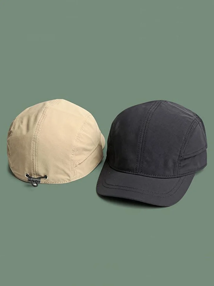 Eine Herren-Kappe mit kurzer Krempe, neuer Sommerstil, atmungsaktive und schnell trocknende Baseballmütze, leichte Soft-Top-Entenschnabelmütze für Damen – Detail 1