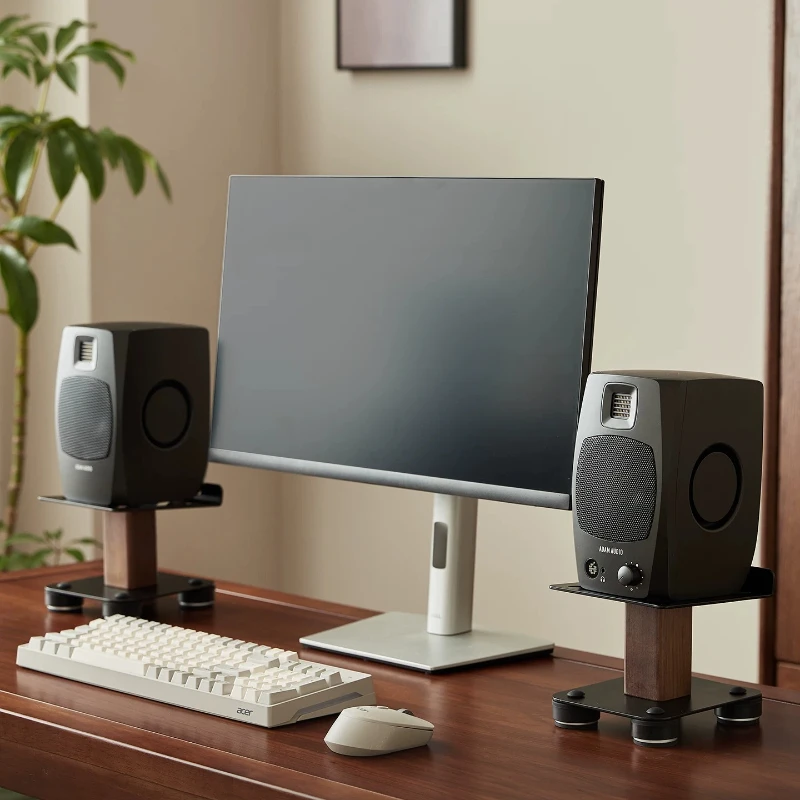 

Simple Studio Monitor Speaker Shock Absorption Base Speakers Support Bracke Audio Foot Rest Holder Home Audio Desk Accessories