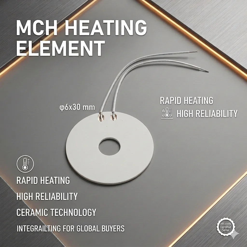 LUJINXUN Circular High-temperature Ceramic Heating Element MCH Alumina Heater Element Φ 30- Φ 6MM Instant Heat Plate 1PC