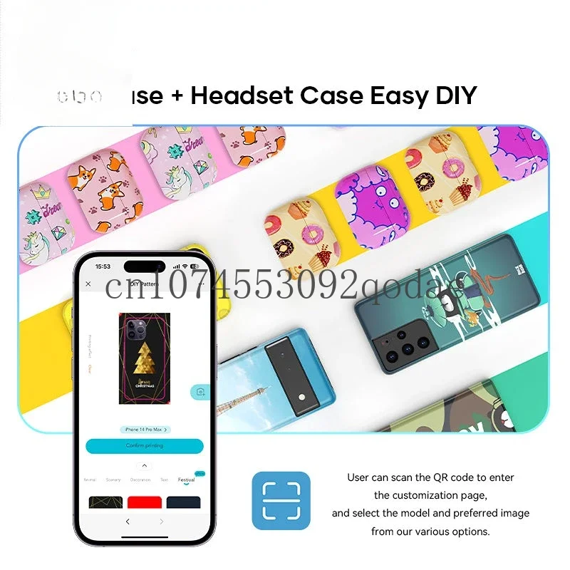 Heat Transfer Printer Phone Case 3d Sublimation Machine Mini Heat Press for Colorful DIY Phone Case