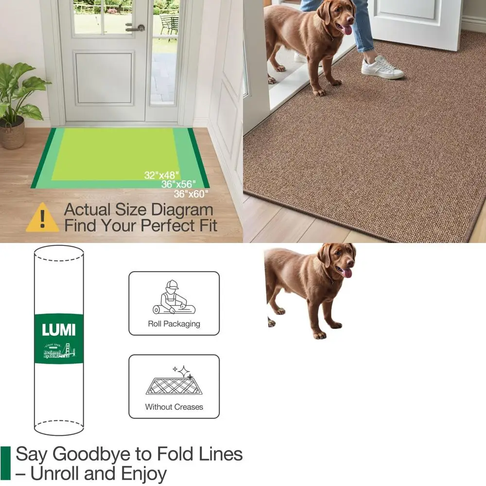 

Тонкий противоскользящий коврик для внутренних дверей 36x56, впитывающий и грязеотталкивающий, для входа в дом, моющийся коврик для входной двери, патио