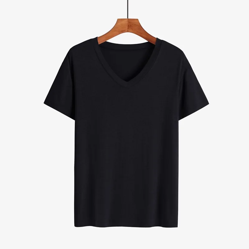 V neck black