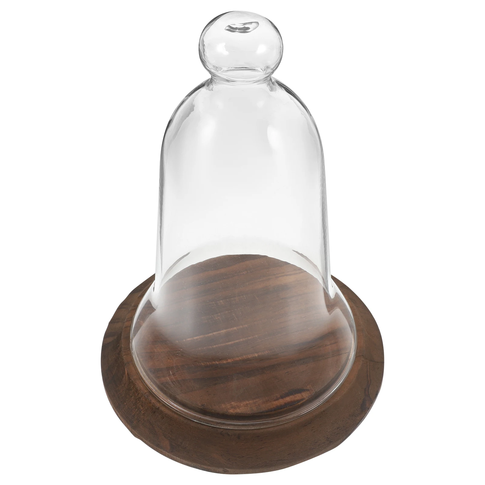 

Glass Display Dome High Borosilicate Bell Jar Dried Flower Decorative Cloche Case Clear Glass Cover Plants Preservation Storage