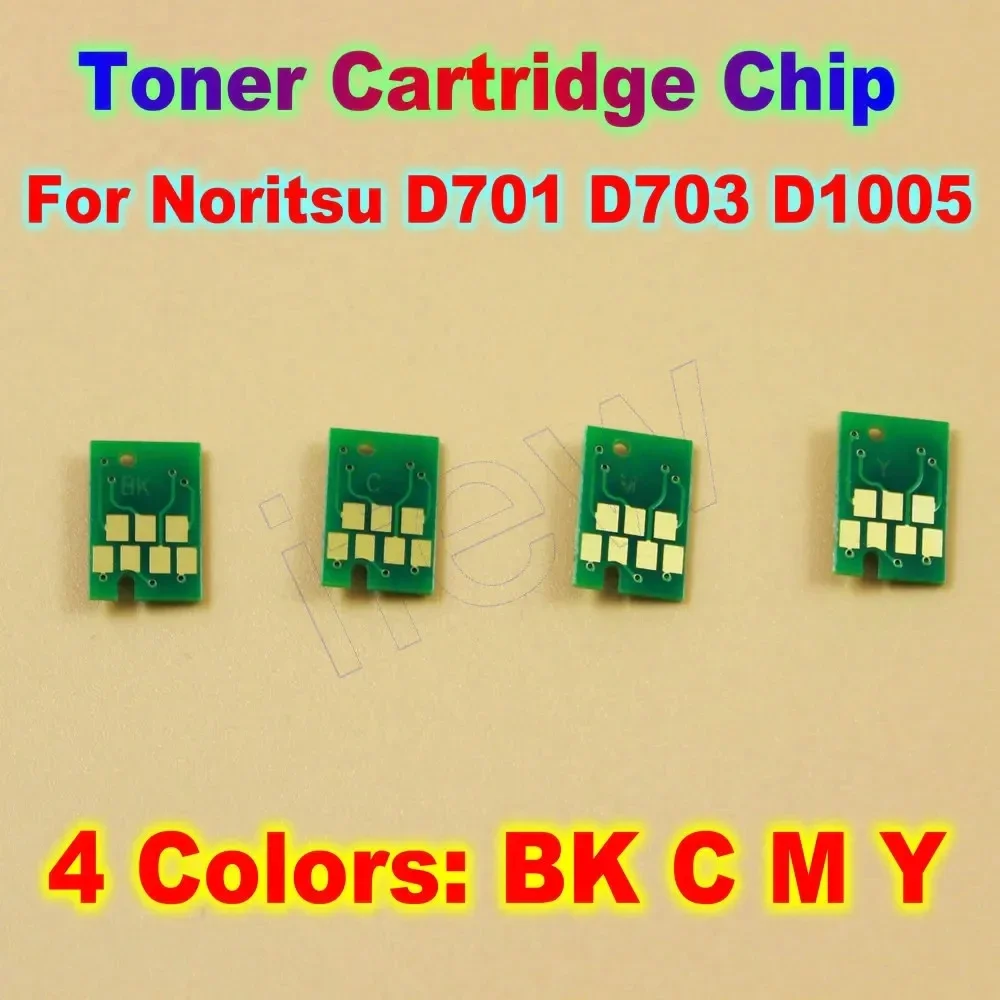 D701 D703 D1005 Printer Ink Cartridge Chips Noritsu Chip One Time Chip for Noritsu D701 D703 D1005 Disposable Chip 4 Colors CMYK
