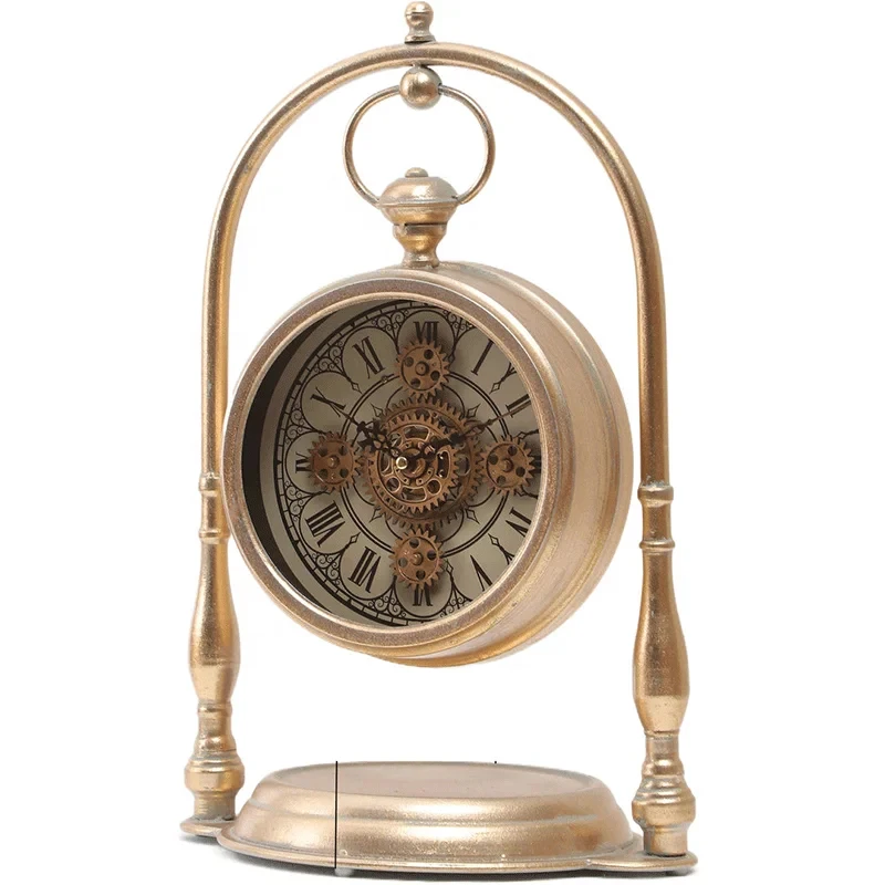 Unlimited high quality wholale inch arched gold exquisite metal moving gear c retro tle c