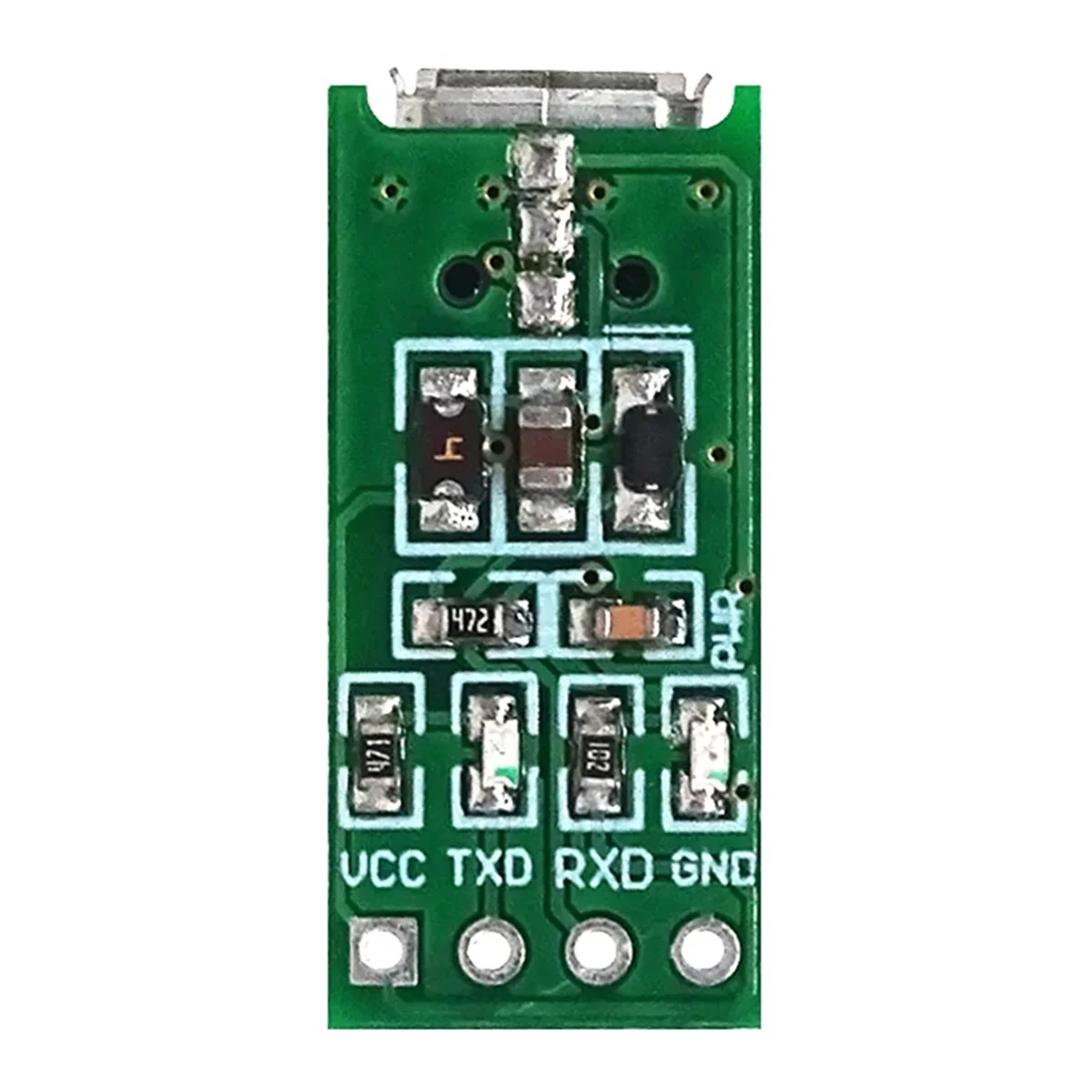 ABNP 5 pièces CH340C Micro-USB vers TTL Port série Module de téléchargement fai 5 V/3.3 V 500Ma remplacer CP2102 CH340G CH340T pour STM32 51
