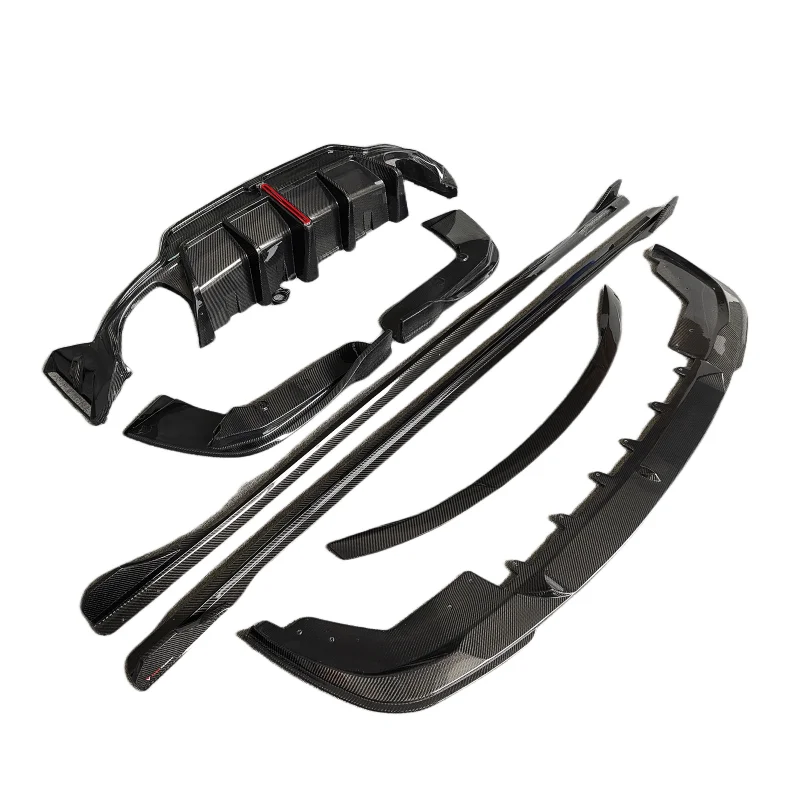 

Комплект кузова из углеродного волокна для BMW новой серии 3, G20 G28, передняя губа из углеродного волокна, задний диффузор, боковые юбки, задний спойлер, комплект кузова
