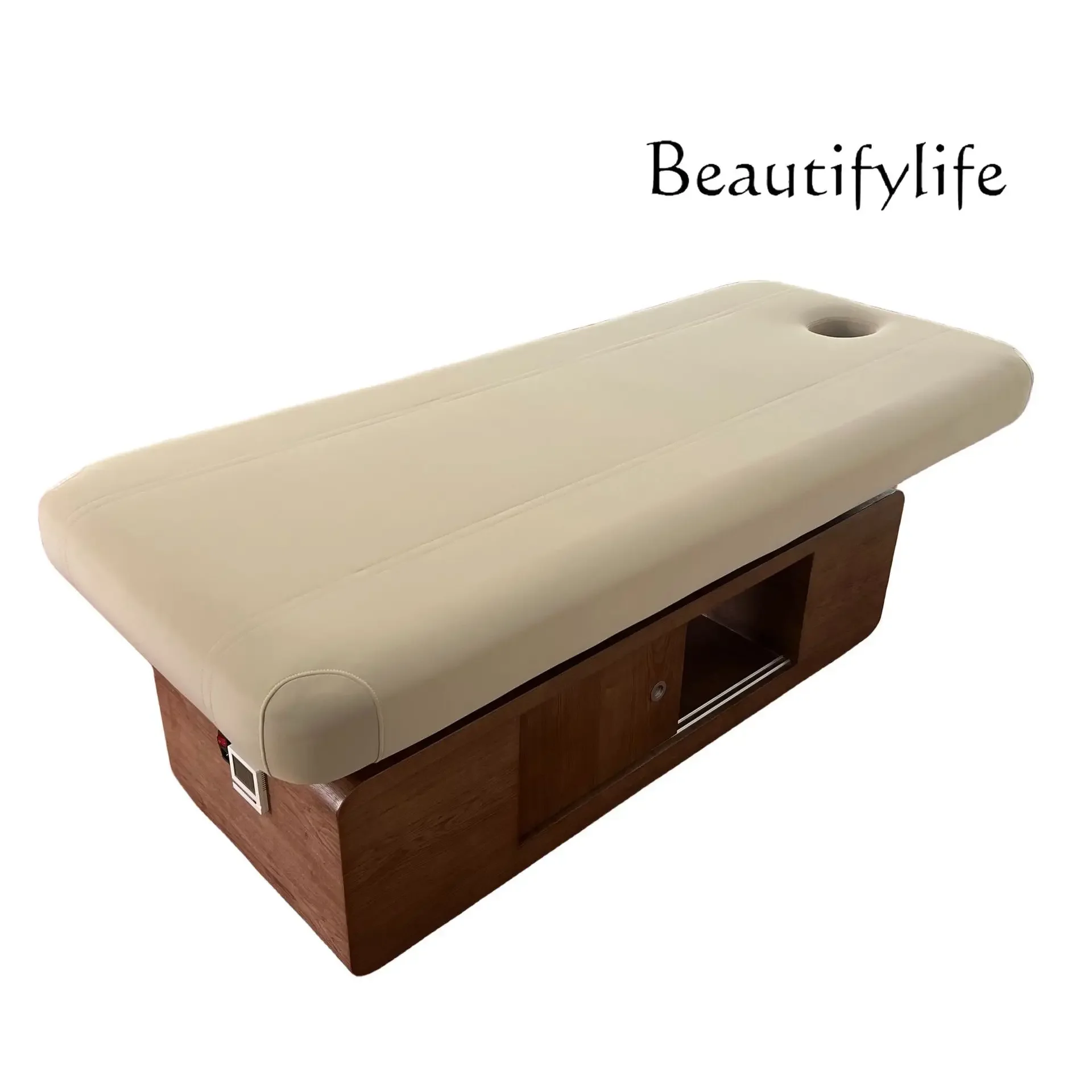 

Electric solid wood beauty bed, beauty salon, health center, massage and physiotherapy, multi-functional SPA massage