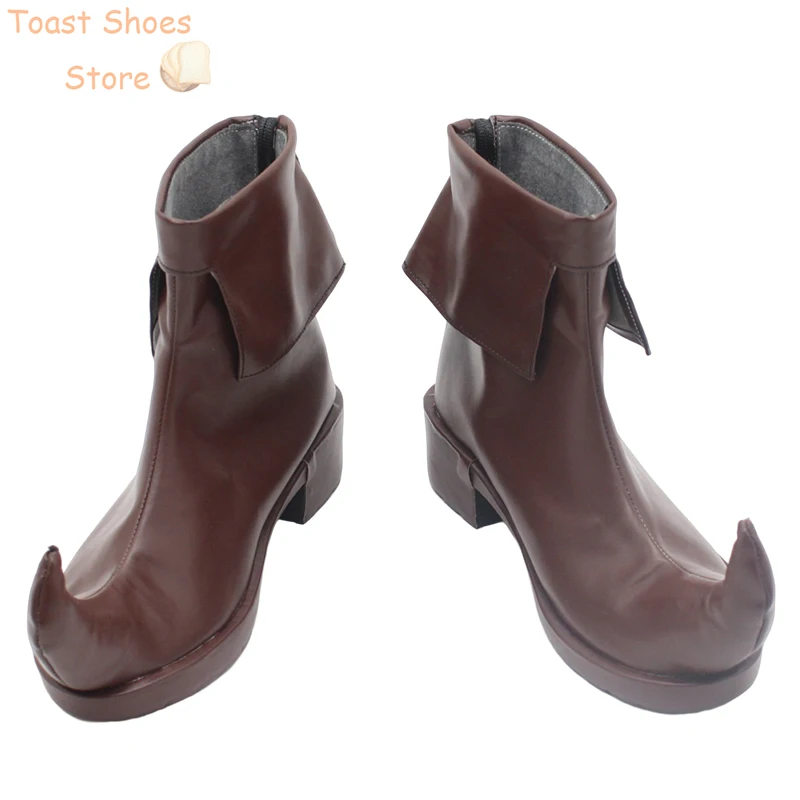 LOL-Chaussures de Cosplay Lulu de la Sorcière Fae, Bottes de Carnaval d'Halloween, Accessoire de Costume en Cuir PU