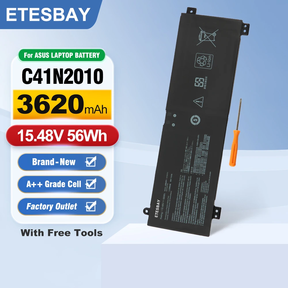 

ETESBAY C41N2010 For ASUS ROG Strix G15 G513IC G513IE G513IH G513QC G513QE ROG Strix G17 G713QE G713QE-HX008T Laptop Battery