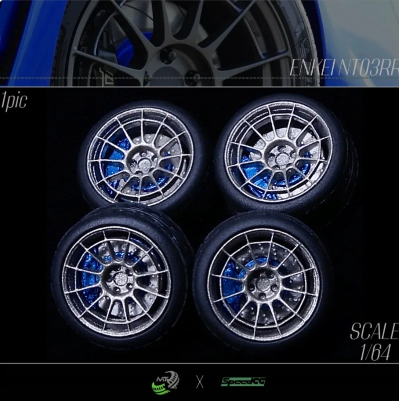 Resin Wheels Car Modified Wheel Hub 1/64 SpeedCG 78/77/76 9.4/10/11mm Rubber Tires Suitable for 1:64 Static Model Cars Boys Gift