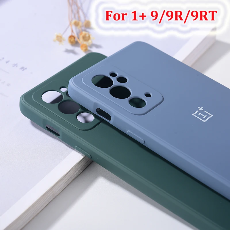 حافظة ناعمة من السيليكون السائل عالي الجودة لهاتف Oneplus 9RT بلون سادة من البولي يوريثان الحراري غطاء حماية كامل مضاد للصدمات لهاتف One Plus 1+ 9R