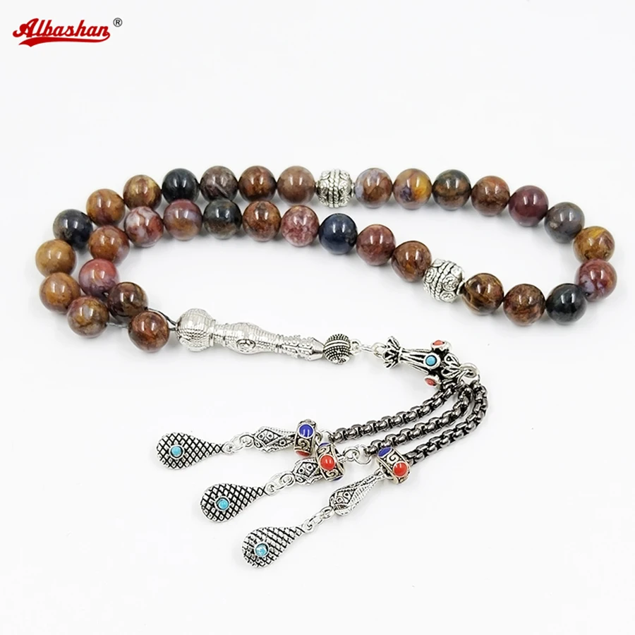Tasbih Natural Peter stone misbaha 33 Prayer bead bracelet Ramadan Eid gift turkish accessories on hand