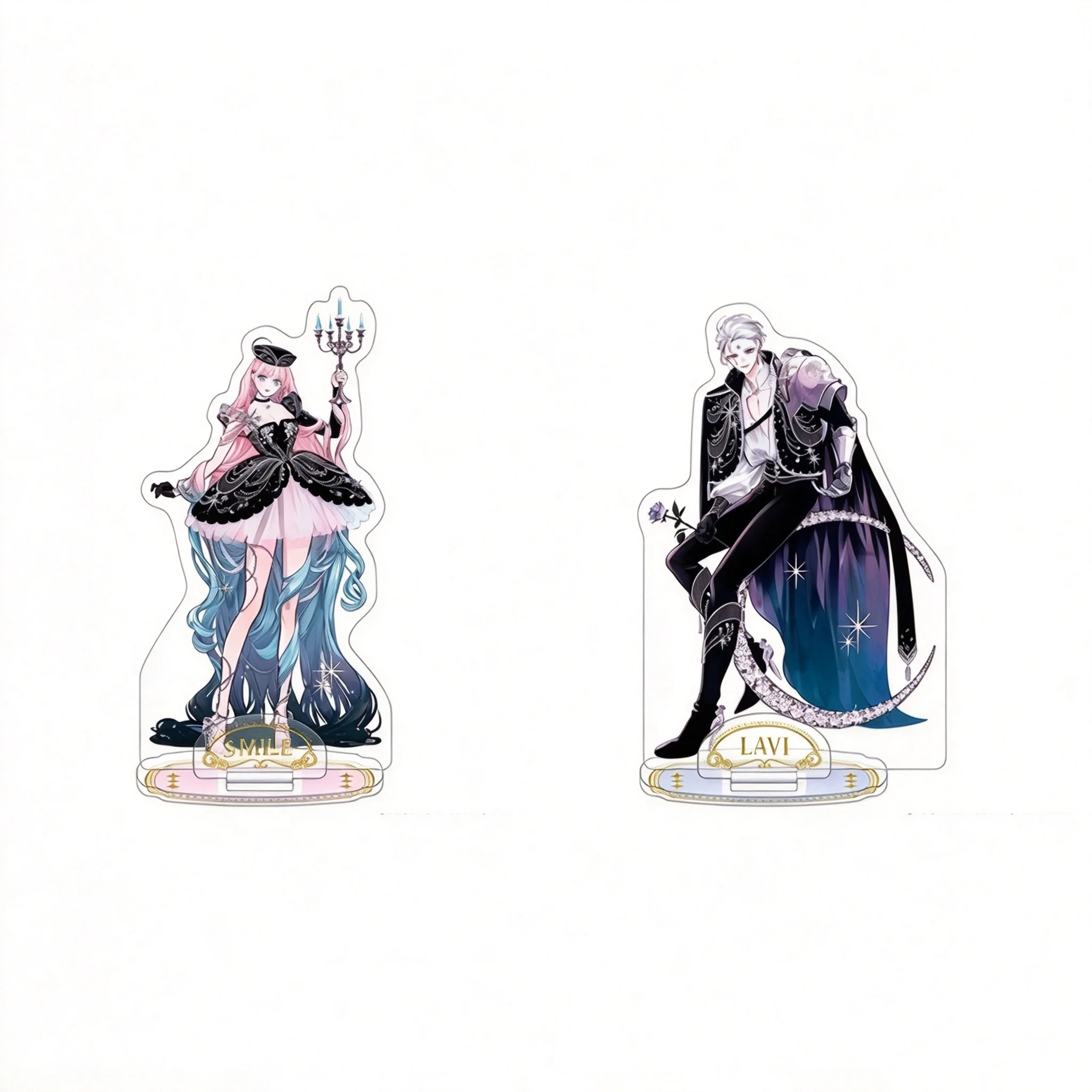 Love Fantasy Comics Hana Himeru Kimi no Meteor Stella Quinwitch Lavi Van Valentin Acrylic Stand Model Plate Keychains Desk Decor