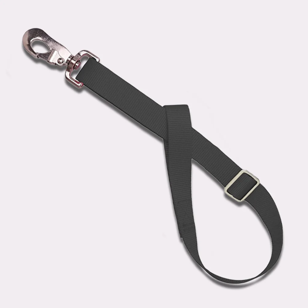 

3pcs Black Adjustable Reusable Horse Feeder Hanger Premium Nylon Hanging Straps Water Bucket Holder Practical Outdoor Pet