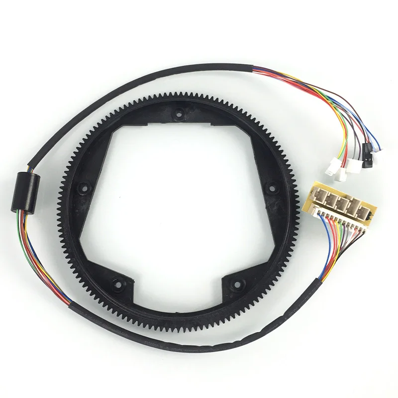 HENG LONG RC Accessories Spare Parts 1/16  RC Tank Big Plastic 360°Rotating Gear 7.0 Electric Slip Ring 12P Gearbox TH19889