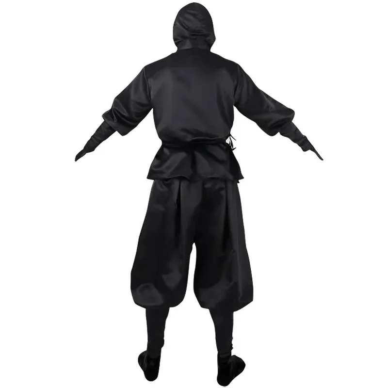 2025 Unisex Ninja Cosplay Clothes Adult Samurai Fantasy Hooded Uniform Halloween Costume Carnival Party Clothing Stage Wear mb.3