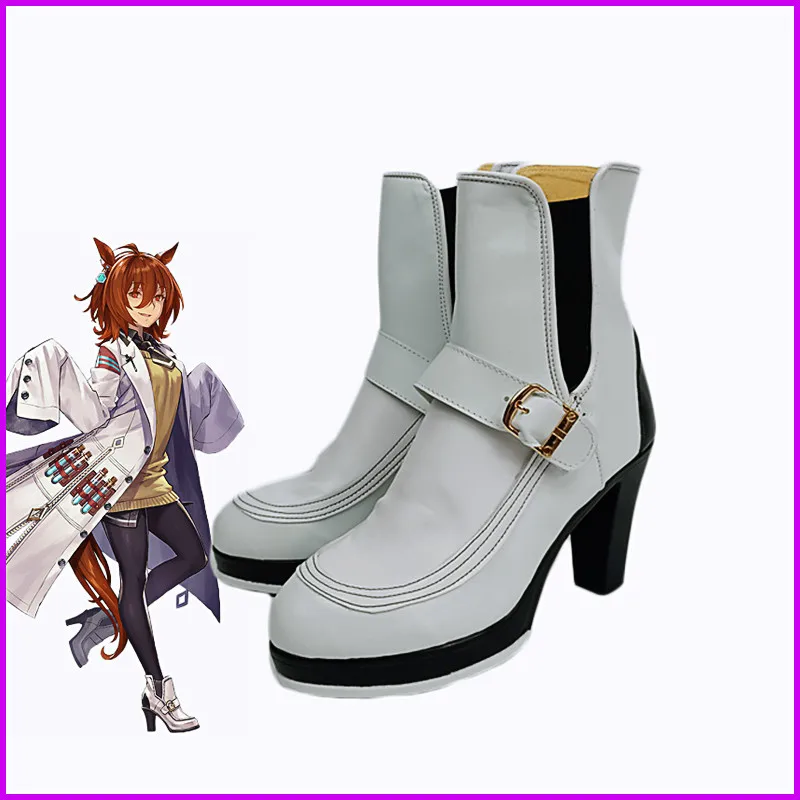 Jogo bonito derby agnes tachyon cosplay sapatos botas superluminal princesa para festa de halloween adulto feminino masculino