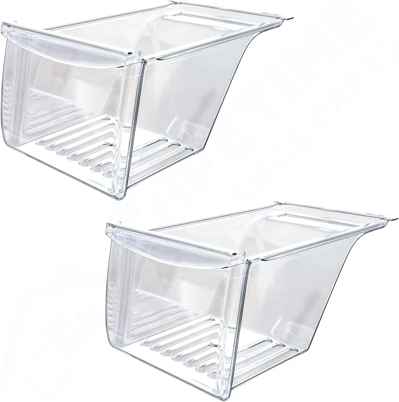 

2 x 240337103 Crisper Bin Compatible with Frigidaire Refrigerator Shelf | Fridge Drawer - 240337100, AP2115741, 240323007