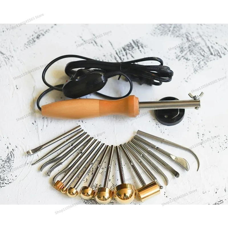 For 220V Ironing Device 23 Heads Ironing Trowel Flower Making Tool Handmade Cloth Flower Kit
