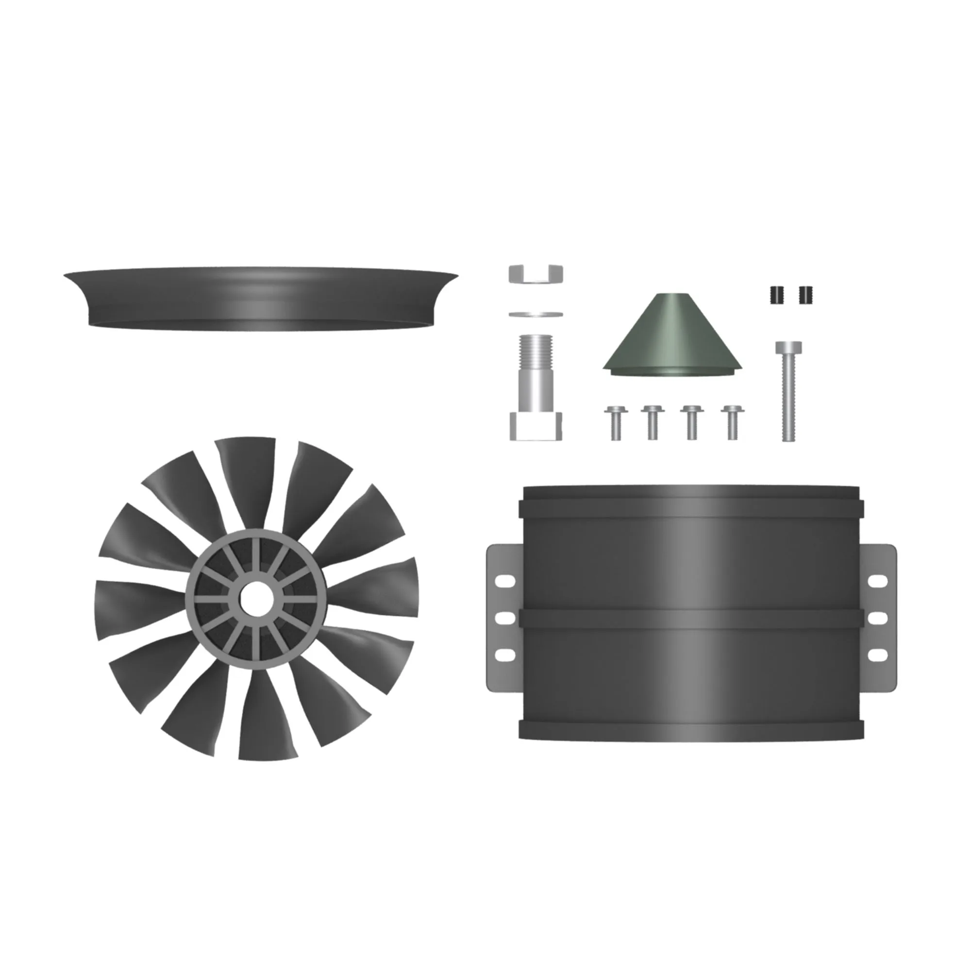 QX-MOTOR 90mm EDF kanałowy 12 łopatek śmigła wentylatora z bezszczotkowym silnikiem dla FMS RC samolot Drone Model części zamiennych akcesoria