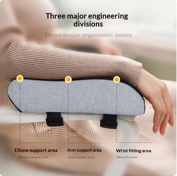 Office Armrest Pads, Height Increase Cushion with Thick Memory Foam for Computer Chair, Gaming Chair Arm Support Pillow view 2