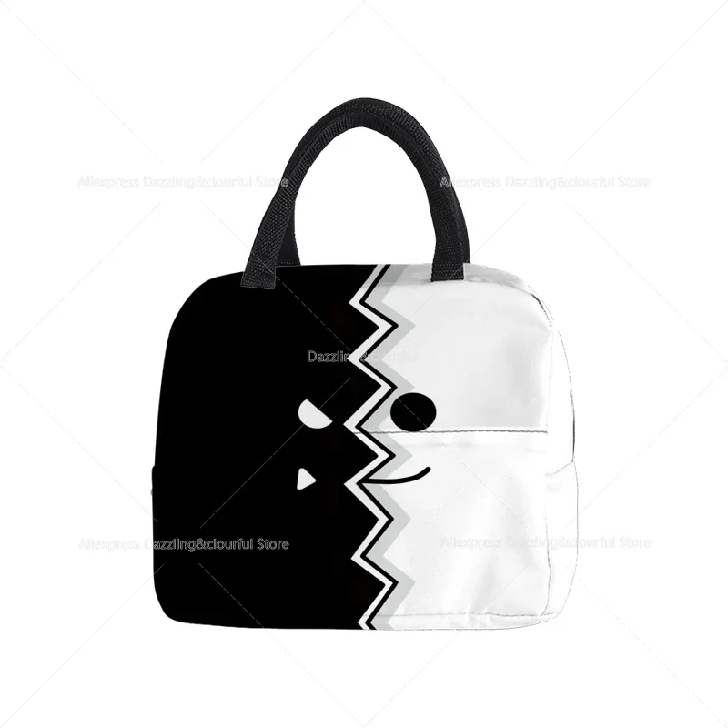 Bolsa de Picnic Angry Geometry Dash Cooler, bolsa de almuerzo de moda, bolsa de cena aislada para comida escolar, bolso de viaje para acampar