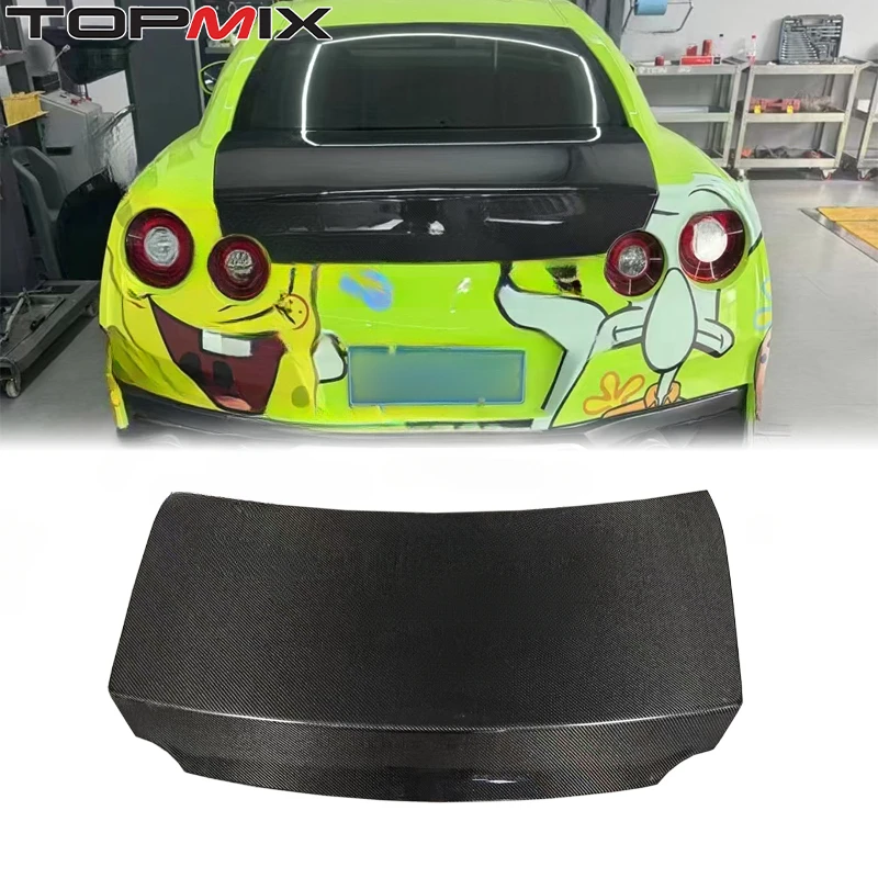 

Для Nissan 2026 GT-R R35 2007+ крышка багажника из 100% карбона в стиле OEM, облегченная
