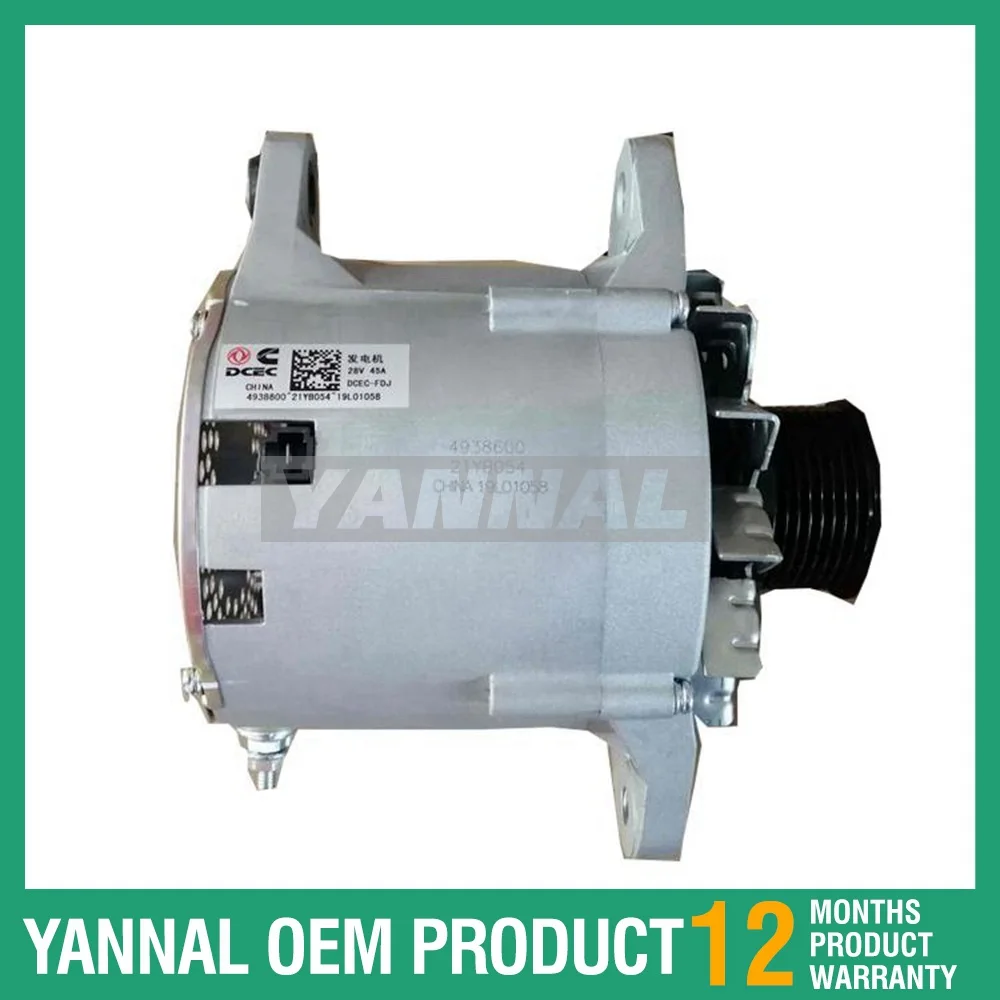 

New Alternator Generator 4938600 37N-01010 For 4BT 6BT 6BTA Engine