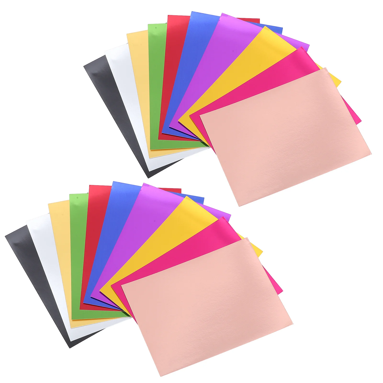 20 ورقة معدنية من ورق البطاقات A4 ملونة لتقوم بها بنفسك ورق الحرف السائبة لبطاقات القصاصات اليدوية مستلزمات صناعة رقائق معدنية