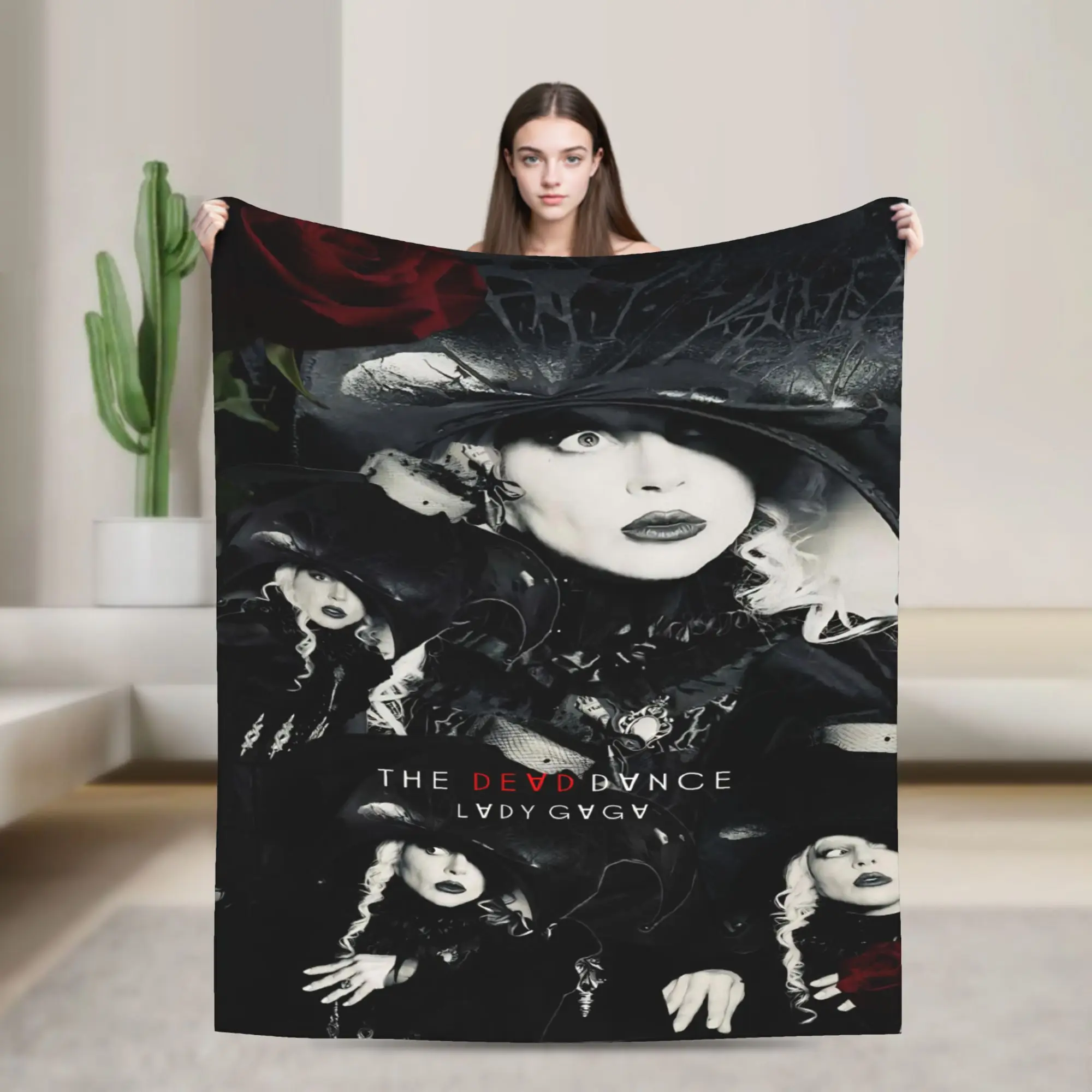 ليدي غاغا الفوضى 2025 ألبوم الفانيلا البطانيات لينة دائم الفراش يلقي لغرفة النوم نزهة مضحك المفرش أريكة غطاء سرير