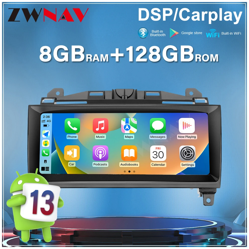 Android 13 Car Multimedia Player For Jaguar F-TYPE 2012-2015 GPS Navigation 10.25 Inch Car Radio Stereo carplay DSP