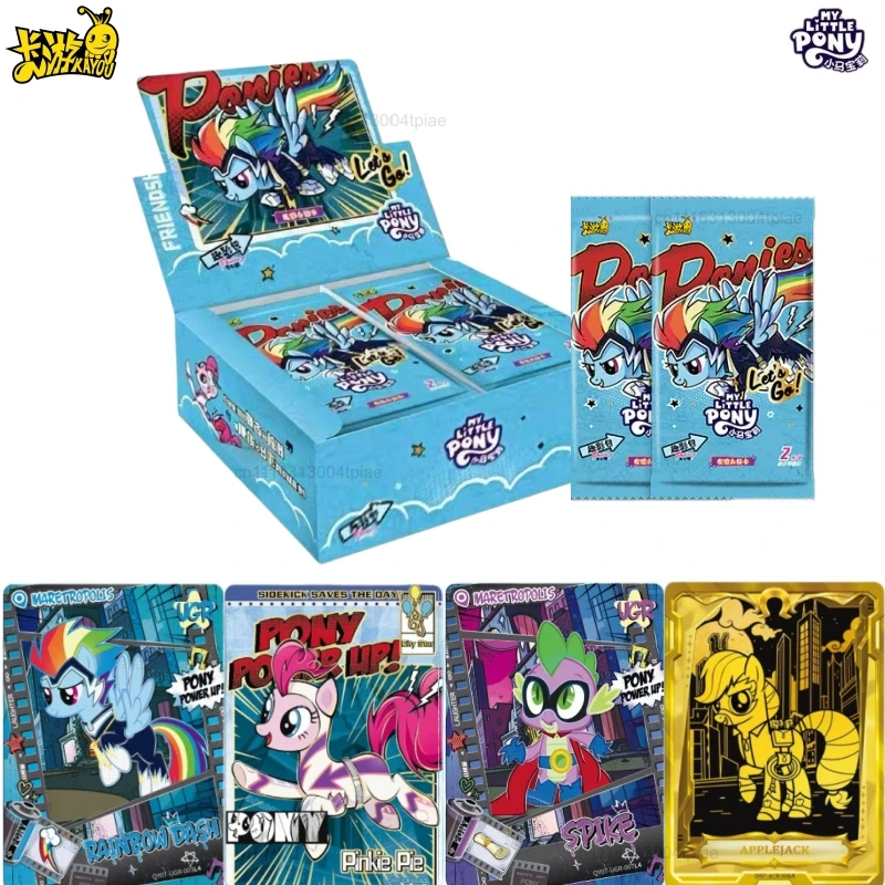 

KAYOU Genuine My Little Pony Fun Shadow Bag 7 Series Collection Cards Friendship Forever Card Anime Periphery Toys Gifts