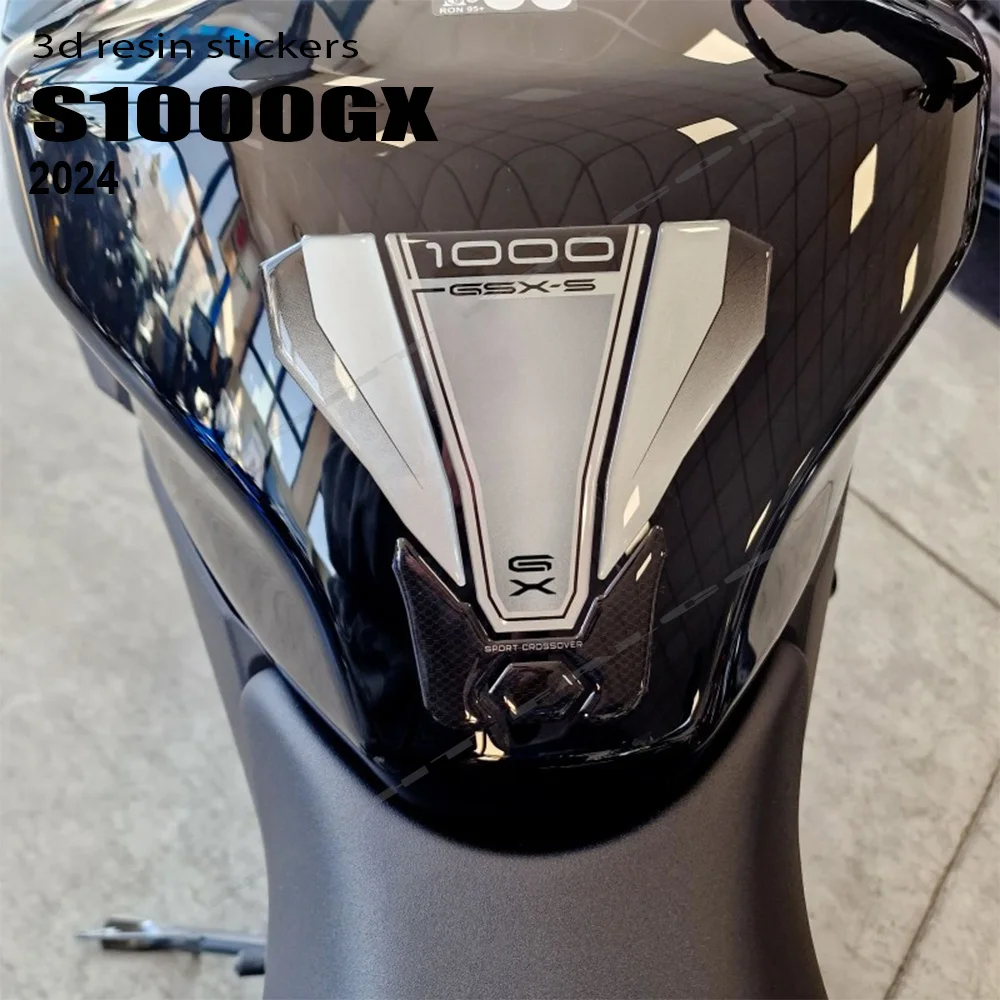 3D Motorcycle Tank Stickers for GSX-S 1000 GX GSX-S1000GX 2024 3D Gel Resin Protection Sticker Decals Tank Pad