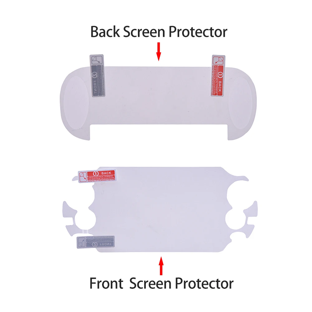 Film de protection d'écran HD pour Sony PS Vita PSV, coussretours de protection d'écran de lecteur de jeu, couverture avant et arrière, accessoires de jeu