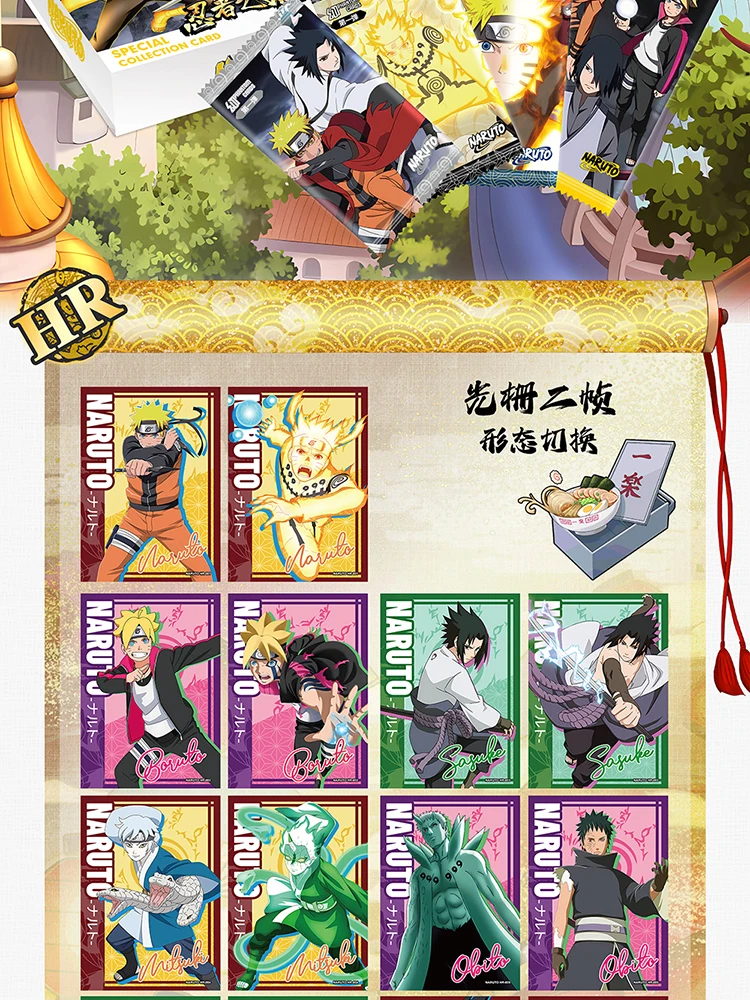 Naruto Card Phantom Card Road to Strength Card Sasuke Kakashi Uchiha Tsunade Rare Collection Character Cards Kids Toy Xmas Gift