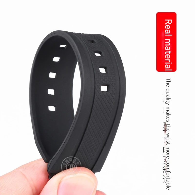 Rubber Strap Resin watchband For CASIO Edifice 5119 EF-552 EF-552D Convex mouth Waterproof Silicone Bracelet Black Men\'s 25*20mm