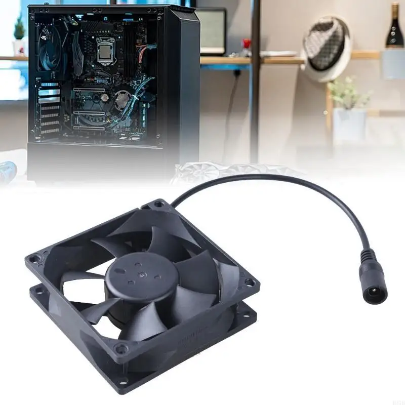 H37b 80mm مروحة 12V 8025 الأكمام تحمل التبريد بدون فرش 80mmx25mm العادم