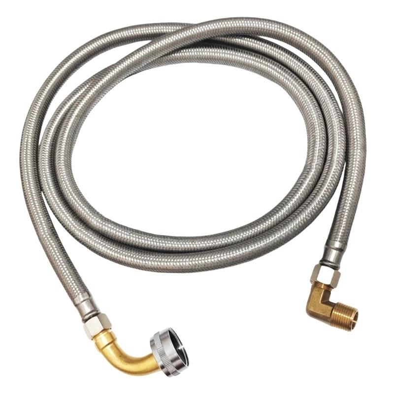 Комплект подводящей линии для посудомоечной машины. Герметичный шланг в оплетке из нержавеющей стали 304. Все необходимые для