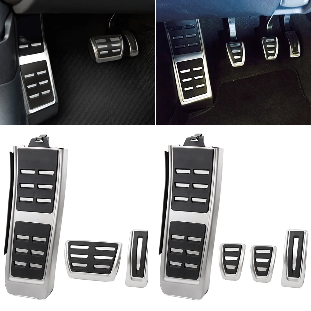 LHD Car Pedals for Audi A4 B8 S4 RS4 Q3 A5 S5 RS5 8T Q5 8R SQ5 A6 C7 A7 S7 S6 4G A8 S8 A8L 4H Fuel Brake Footrest Pedal Cover