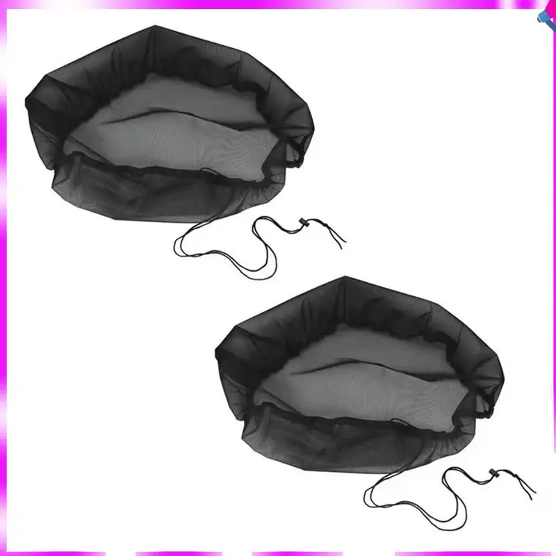 N96R Mesh Cover Rain Barrel With Drawstring Rain Collection Barrels Netting Screen To Keep Leaves And Debris Out