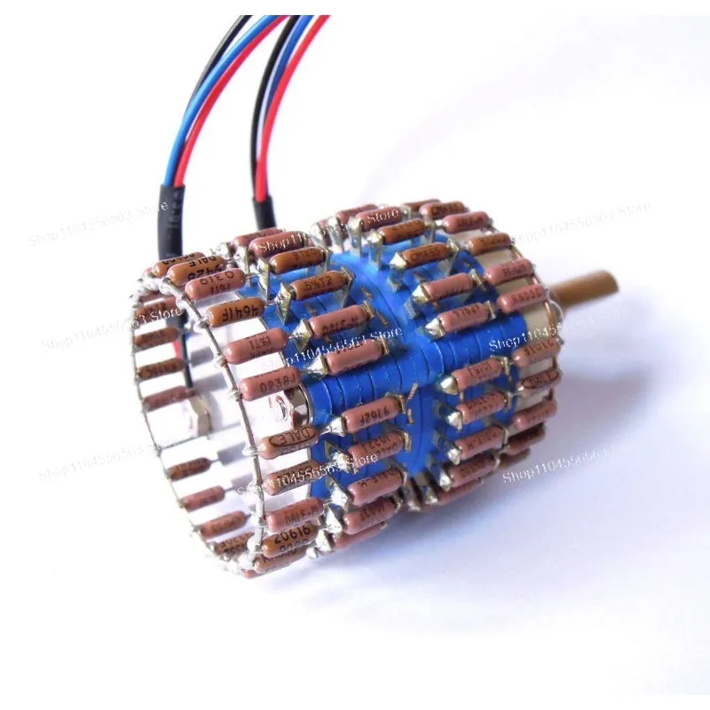 Taiwan-made copper shaft 24-speed dual-channel DALE all-brown L-type volume potentiometer