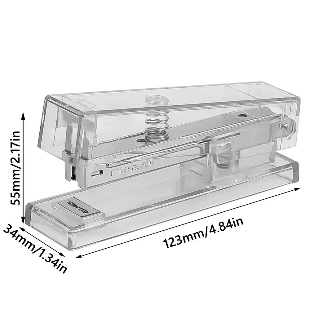 Use 24/6 26/6 Staples Stapler Transparent Effortless Long Stapler Large Size Labor-saving Stapling Machine Office School
