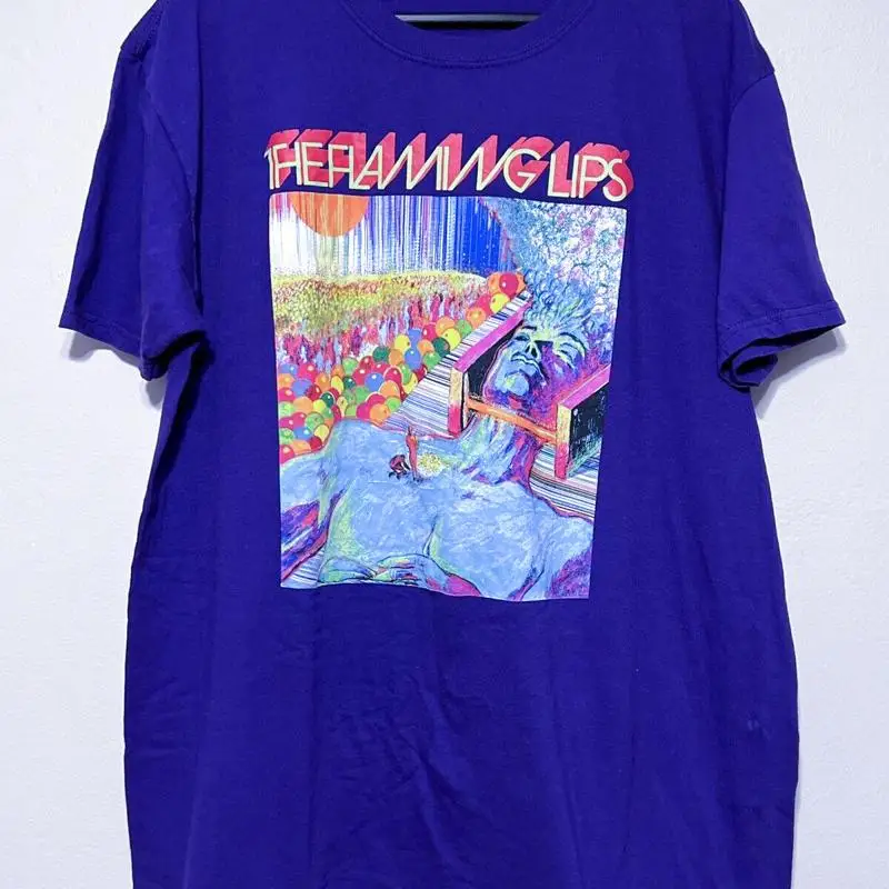 

The Flaming Lips Summer Tour Royal Blue T Shirt Cotton For