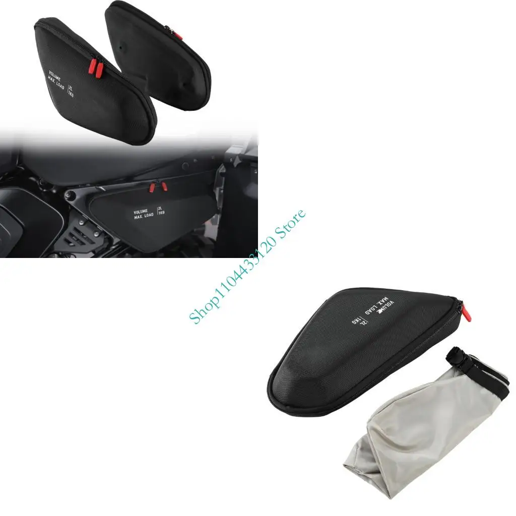 

0XXD Motorcycle Storage Bag Tear Proof Nylon Fabric Secure Buckle Fastening System Reflective Trim Enhanced Nighttime Visibility