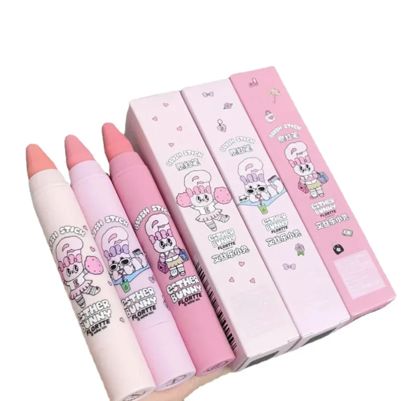 

FLORTTE BUNNY Blush pen Multi Stick Luxuriously Makeup Korean Blusher Creamy Blendable Color For Eyes,Lips & Cheeks