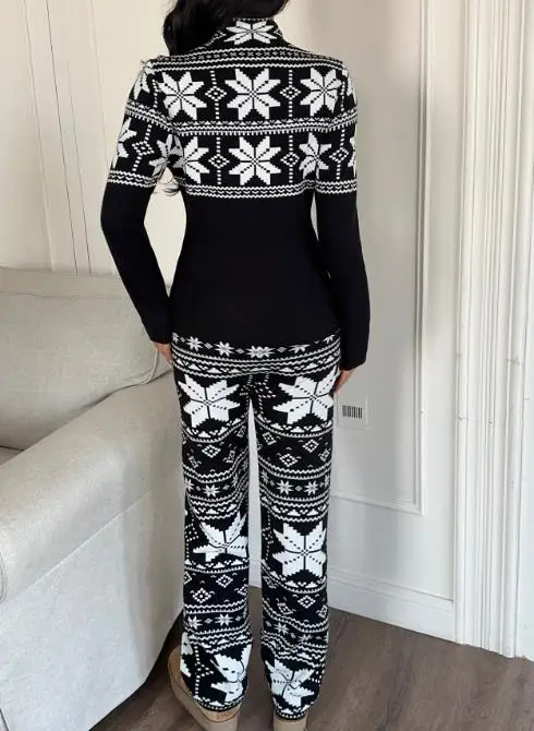 2025 automne/hiver nouvelle mode féminine décontracté à manches longues T-shirt et pantalon ensemble vêtements pour femmes