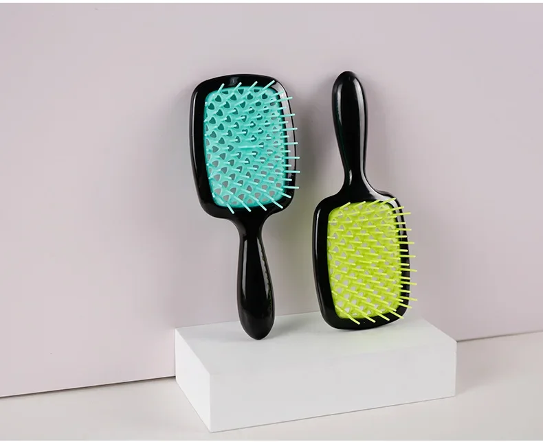 Cabeça Massagem oco Honeycomb Comb, Fluffy Hair Styling Rib, Anti-Hair Loss, Air Cushion Combs, molhado e seco, couro cabeludo